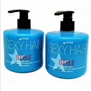 LOT OF 2 - SEXYHAIR Style Sexy Hair HARD UP Holding Gel 16.9 oz EACH